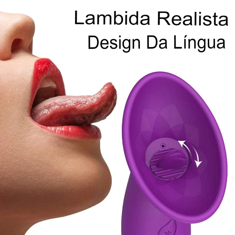 Oral Bliss - Estimulador de Clitóris com Sucção e Língua Vibrante - Prazer de Luxo