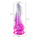 Crystal Dildo Com Ventosa 22cm
