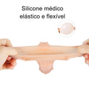 Capa Peniana Aumenta 5cm Com Vibrador Pênis Camisinha Reutilizável Texturizada - Prazer de Luxo