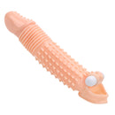 Capa Peniana Aumenta 5cm Com Vibrador Pênis Camisinha Reutilizável Texturizada - Prazer de Luxo
