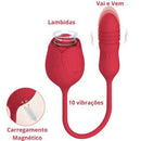 Vibrador Rosa Lótus 10 modos - Prazer de Luxo