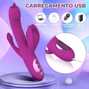 Dominatrix - Vibrador tripla estimulação com aquecimento - Prazer de Luxo