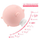 Vibrador e Sugador de Clitóris Porquinho - Prazer de Luxo