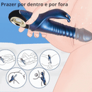 Vibrador e Estimulador duplo - Ondas de Prazer Radiante - Prazer de Luxo