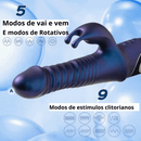 Vibrador e Estimulador duplo - Ondas de Prazer Radiante - Prazer de Luxo