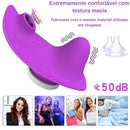 Calcinha Vibratória Kiss com sugador de clitóris - Prazer de Luxo