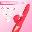 Vibrador Ponto G Vai e Vem Com Pulsação Clitóris Lançamento 2024