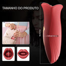 Masturbador Vibra morde e suga - Boca de Mel - Prazer de Luxo