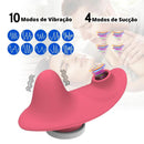Calcinha Vibratória Kiss com sugador de clitóris - Prazer de Luxo