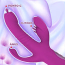 Dominatrix - Vibrador tripla estimulação com aquecimento - Prazer de Luxo