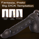 Black Tesão - Consolo 3 em 1 (18 centímetros) - Prazer de Luxo