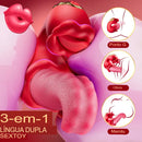Vibrador Rose 3 em 1