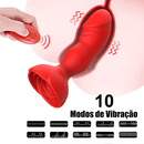 Plug e Vibrador Vênus 10 Modos - Prazer de Luxo