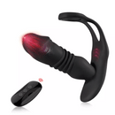 Vibrador com Anel Peniano e Empurra Empurra - 12 modos - Prazer de Luxo